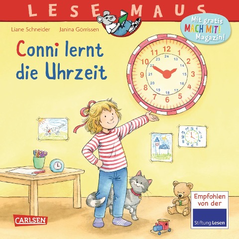 LESEMAUS 190: Conni lernt die Uhrzeit - Liane Schneider