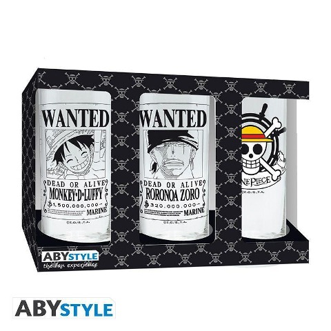 ONE PIECE - 3 glass set - 
