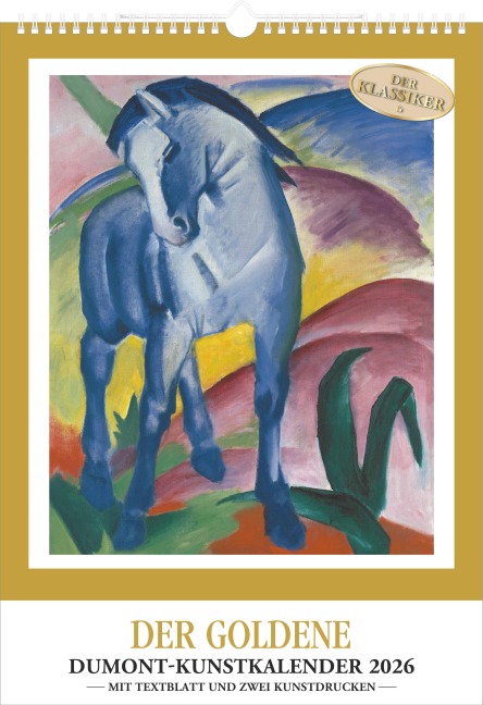 Kunstkalender 2026 - Der Goldene DUMONT-Kunstkalender - Wandkalender - Hochformat A3 29,7 x 42 cm - 