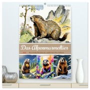 Cover-Bild zum Titel 'Das Alpenmurmeltier (hochwertiger Premium Wandkalender 2026 DIN A2 hoch), Kunstdruck in Hochglanz' von 'Steffani Lehmann'