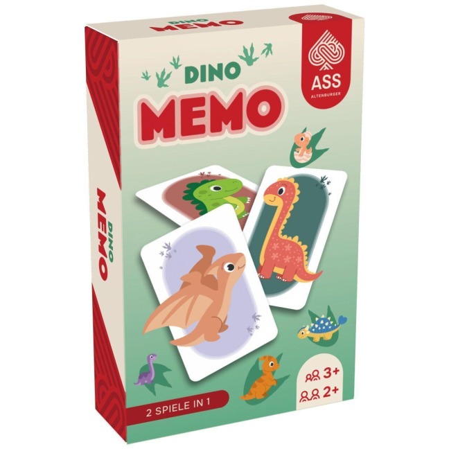 ASS Altenburger Memo Dinosaurier - 2 Spielvarianten (Paare, Trios) - ASS - Spielkartenfabrik Altenburg GmbH