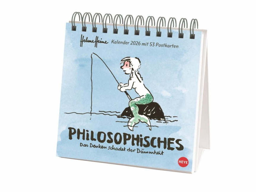 Helme Heine: Philosophisches Premium-Postkartenkalender 2026 - 