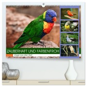 Zauberhaft und farbenfroh (hochwertiger Premium Wandkalender 2025 DIN A2 quer), Kunstdruck in Hochglanz - Sabine Löwer