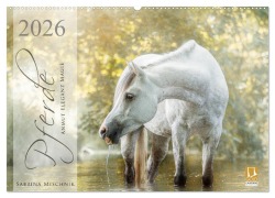 Cover-Bild zum Titel 'Pferde - Anmut, Eleganz, Magie (Wandkalender 2026 DIN A2 quer), CALVENDO Monatskalender' von 'Sabrina Mischnik'