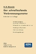 Cover-Bild zum Titel 'Der schnellaufende Verbrennungsmotor' von 'Harry R. Ricardo'