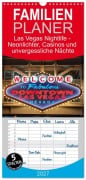 Cover-Bild zum Titel 'Familienplaner 2027 - Las Vegas Nightlife - Neonlichter, Casinos und unvergessliche Nächte mit 5 Spalten (Wandkalender, 21 x 45 cm) CALVENDO' von 'Michael Bihlmayer - Bihlmayer-MEDIA'