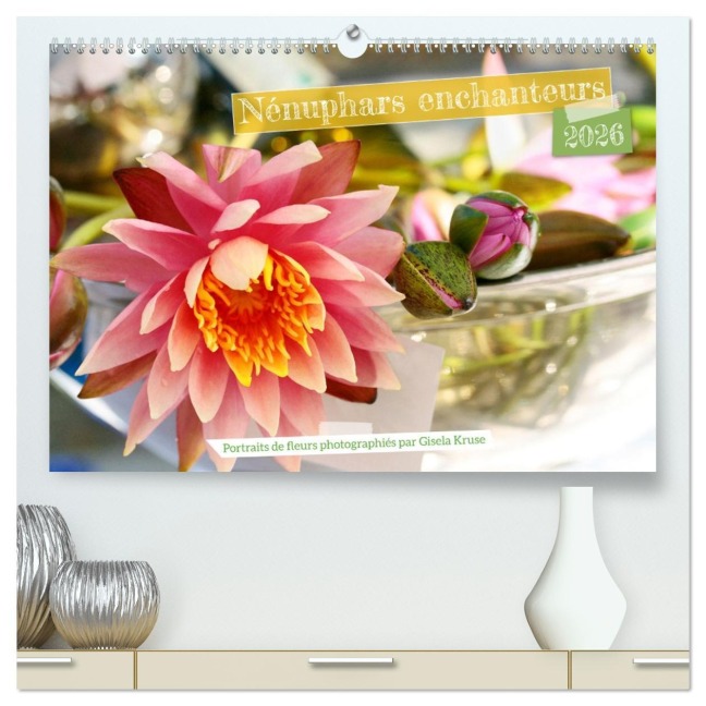 Nénuphars enchanteurs (Calendrier mural 2026 DIN A2 vertical) calendrier de bureau - Gisela Kruse