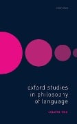 Cover-Bild zum Titel 'Oxford Studies in Philosophy of Language Volume 2' von ''