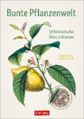Bunte Pflanzenwelt Wochenplaner 2025 - 53 historische Illustrationen - 