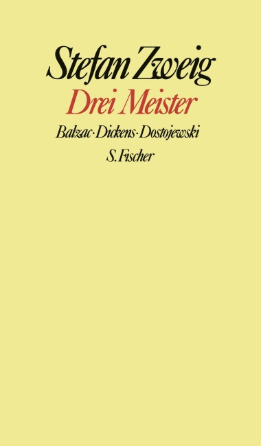 Drei Meister - Stefan Zweig