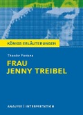 Cover-Bild zum Titel 'Frau Jenny Treibel. Königs Erläuterungen.' von 'Theodor Fontane, Martin Lowsky'
