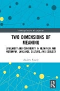 Cover-Bild zum Titel 'Two Dimensions of Meaning' von 'Andrew Goatly'