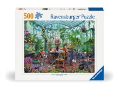 Cover-Bild zum Titel 'Erwachsenenpuzzle 500 Teile - Im Gewächshaus' von ''