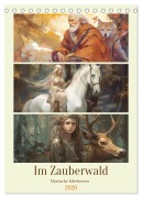 Im Zauberwald. Mystische Fabelwesen (Tischkalender 2026 DIN A5 hoch), CALVENDO Monatskalender - Rose Hurley