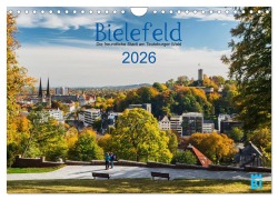 Cover-Bild zum Titel 'Bielefeld - Die freundliche Stadt am Teutoburger Wald (Wandkalender 2026 DIN A4 quer), CALVENDO Monatskalender' von 'Wolf Kloss'