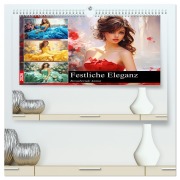 Festliche Eleganz. Bezaubernde Anmut (hochwertiger Premium Wandkalender 2026 DIN A2 quer), Kunstdruck in Hochglanz - Rose Hurley