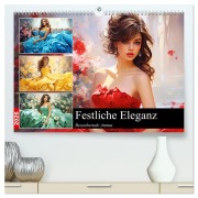 Cover-Bild zum Titel 'Festliche Eleganz. Bezaubernde Anmut (hochwertiger Premium Wandkalender 2026 DIN A2 quer), Kunstdruck in Hochglanz' von 'Rose Hurley'