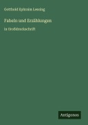 Cover-Bild zum Titel 'Fabeln und Erzählungen' von 'Gotthold Ephraim Lessing'