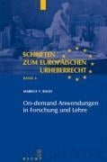 On-demand Anwendungen in Forschung und Lehre - Markus T. Bagh