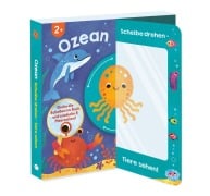 Cover-Bild zum Titel 'Scheibe drehen - Tiere sehen! Ozean' von 'Lily Holland, Schwager & Steinlein Verlag'