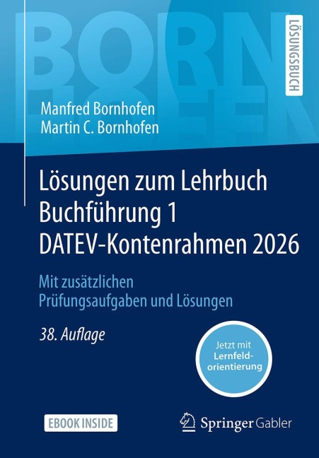 Lösungen zum Lehrbuch Buchführung 1 DATEV-Kontenrahmen 2026 - Manfred Bornhofen, Martin C. Bornhofen