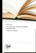Cover-Bild zum Titel 'Les clauses contractuelles autonomes' von 'Damien Chenu'