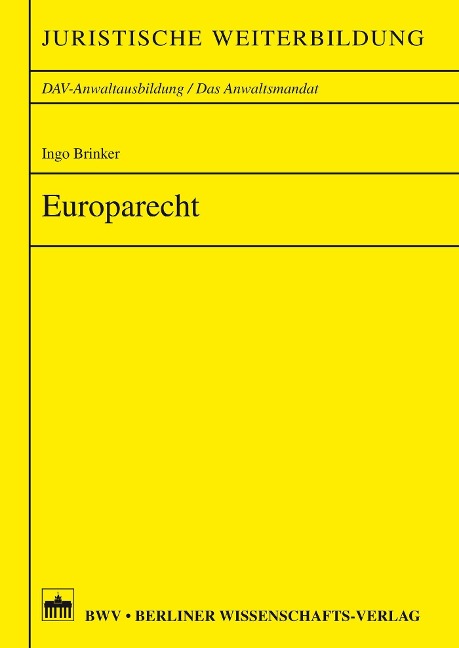 Europarecht - Ingo Brinker