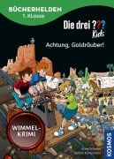 Cover-Bild zum Titel 'Die drei ??? Kids, Bücherhelden 1. Klasse, Achtung, Goldräuber!' von 'Anne Scheller'