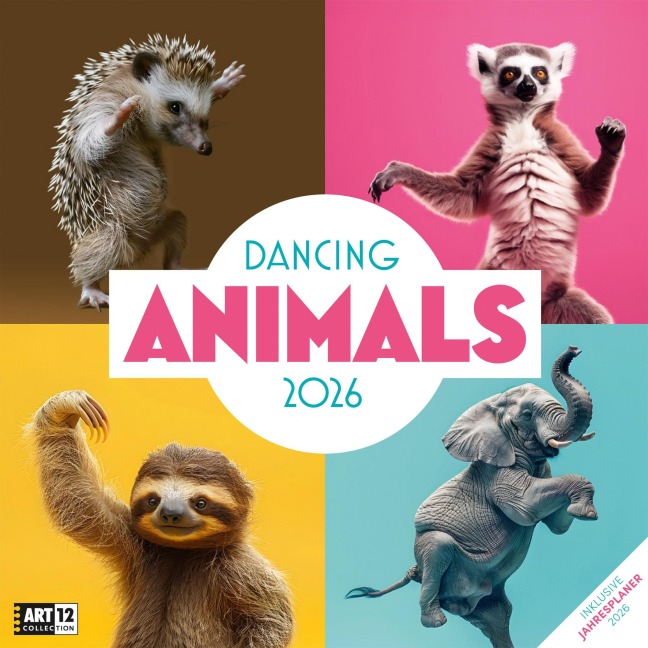 Dancing Animals Broschürenkalender 2026 - 30x30 - Art12 - 