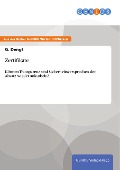 Cover-Bild zum Titel 'Zertifikate' von 'G. Dengl'