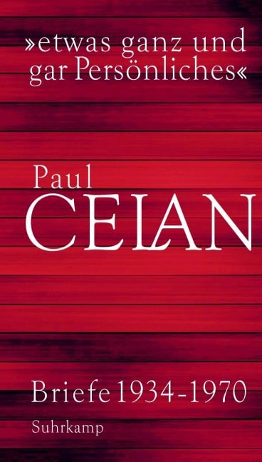 »etwas ganz und gar Persönliches« - Paul Celan