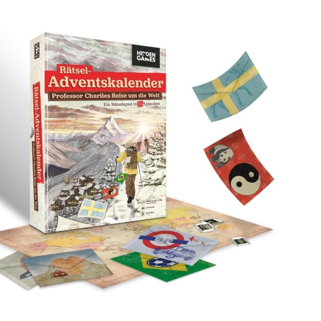 Hidden Games: Rätsel Adventskalender Professor Charlies Reise um die Welt - Hidden Games