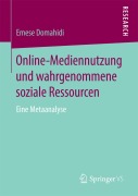 Cover-Bild zum Titel 'Online-Mediennutzung und wahrgenommene soziale Ressourcen' von 'Emese Domahidi'