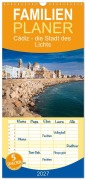 Cover-Bild zum Titel 'Familienplaner 2027 - Cádiz - die Stadt des Lichts mit 5 Spalten (Wandkalender, 21 x 45 cm) CALVENDO' von 'Val Thoermer'