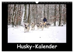 Cover-Bild zum Titel 'Husky-Kalender (Wandkalender 2027 DIN A3 quer), CALVENDO Monatskalender' von 'Andiwolves'