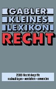Cover-Bild zum Titel 'Gabler Kleines Lexikon Recht' von 'Doris Evelbauer'