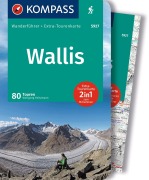 Cover-Bild zum Titel 'KOMPASS Wanderführer Wallis, 80 Touren mit Extra-Tourenkarte' von 'Wolfgang Heitzmann'