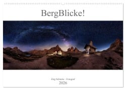 Cover-Bild zum Titel 'BergBlicke! (Wandkalender 2026 DIN A2 quer), CALVENDO Monatskalender' von 'Jörg Schmöe'