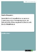 Betriebliches Gesundheitsmanagement. Umsetzung eines Stressprogramms am Beispiel eines Beratungsunternehmens mit freien Mitarbeitern - Sophie Bergmann