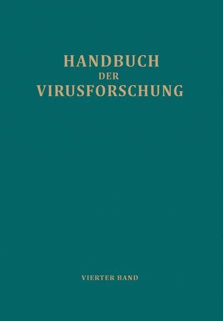 Handbuch der Virusforschung - 