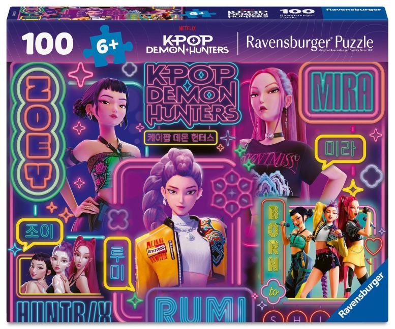 Kinderpuzzle 100 Teile - KPop Demon Hunters - KPop Sommernächte - 
