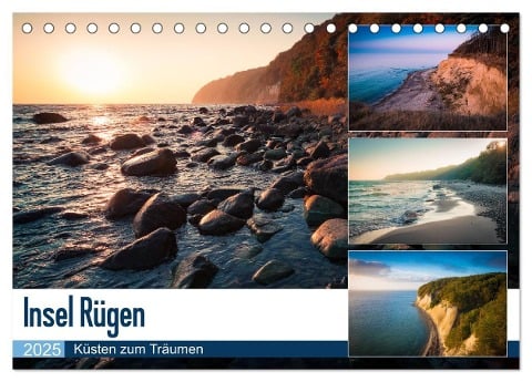 Insel Rügen - Küsten zum Träumen (Tischkalender 2025 DIN A5 quer), CALVENDO Monatskalender - Martin Wasilewski