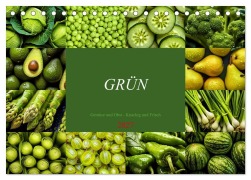Cover-Bild zum Titel 'GRÜN - Gemüse und Obst - Knackig und Frisch (Tischkalender 2027 DIN A5 quer), CALVENDO Monatskalender' von 'Susan Michel'
