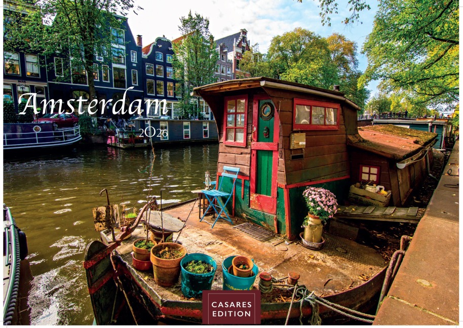 Amsterdam Kalender 2026 - Wandkalender | Fotokalender |Niederlande |Mitteleuropa 35x50cm - Atemberaubende Fotos von Amsterdams bekanntesten Sehenswürdigkeiten, Kanälen und kulturellen Highlights. - 