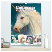 Cover-Bild zum Titel 'Einhörner. Mystisch, kraftvoll und traumhaft schön (hochwertiger Premium Wandkalender 2026 DIN A2 hoch), Kunstdruck in Hochglanz' von 'Rose Hurley'