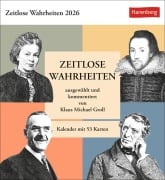 Zeitlose Wahrheiten Postkartenkalender 2026 - Kalender mit 53 Karten, ausgewählt und kommentiert von Klaus Michael Groll - Klaus Michael Groll