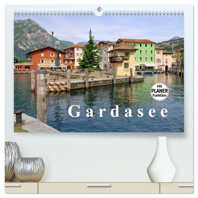 Gardasee (hochwertiger Premium Wandkalender 2027 DIN A2 quer), Kunstdruck in Hochglanz - Lianem