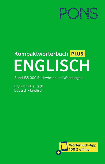 PONS Kompaktwörterbuch Plus Englisch - 