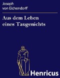 Cover-Bild zum Titel 'Aus dem Leben eines Taugenichts' von 'Joseph von Eichendorff'