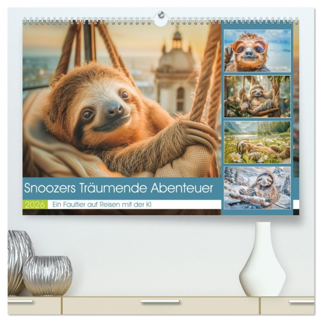 Snoozers Träumende Abenteuer (hochwertiger Premium Wandkalender 2026 DIN A2 quer), Kunstdruck in Hochglanz - Steffen Gierok-Latniak